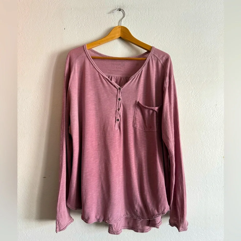 FREE PEOPLE We the Free Loose Cut Long Sleeve - Picture 1 of 4